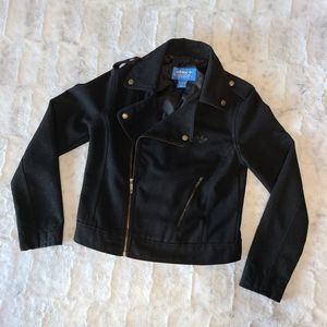 Rare Wool Adidas Moto Jacket Size Small